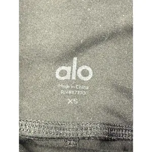 Alo Yoga Black High Waist Workout Leggings with Mesh Panels‎ XS thumbnail 4