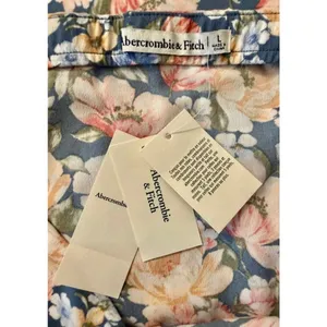NWT Abercrombie & Fitch Navy Floral Midi Skirt Women's Size Large thumbnail 3