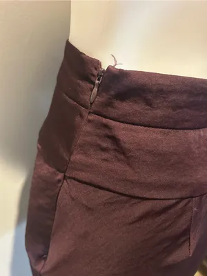 Free People Chocolate Brown Satin Maxi Skirt thumbnail 4