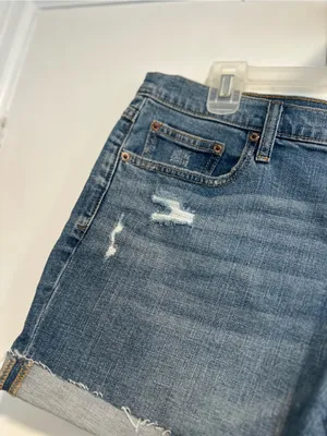 NWT Gap Cuffed Jean Short Sz12/31 Mid Rise Casual Classic Preppy Festival Summer thumbnail 9