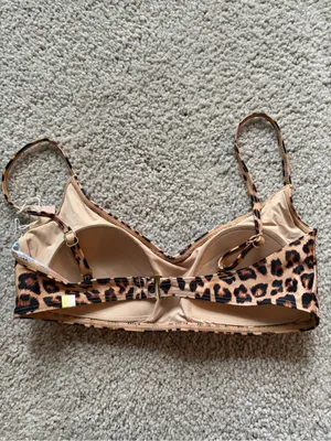 Summersalt bathingsuit bikini swim cheetah print built in bra top size 2 xs NWT thumbnail 6