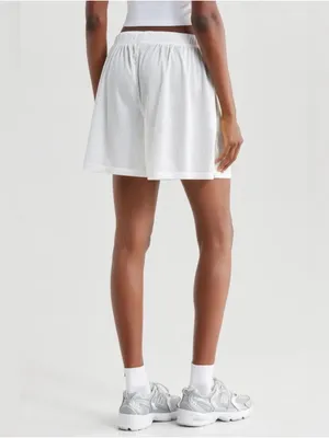 NWT Free People Movement When In Venice Mesh Shorts Small White Combo thumbnail 9