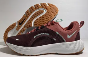Nike women’s react escape run 2. Burgundy mint colour  thumbnail 2