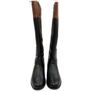 Solanz Womens Gretchen Black Side Zip Tall Boots Size 9M SKU1556 thumbnail 3