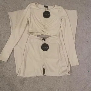 White Fox cream 2-piece set women’s large NWT thumbnail 4