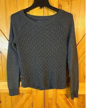 Aeropostale Gray Pullover Knit Crew Neck Sweater Size Small (8900) thumbnail 1