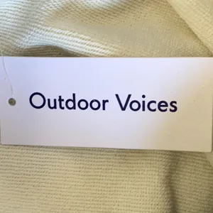 NWT Outdoor‎ Voices Soft Cotton Oversized Hoodie in Dove/Bone thumbnail 8