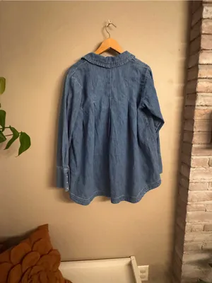 FREE‎ PEOPLE Charlie Denim Button-Front Tunic thumbnail 6