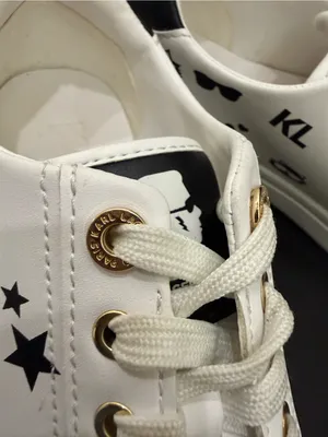 KARL LAGERFELD Cate Choupette Print Black White Women’s Sneakers Size 7M US 37.5 thumbnail 15