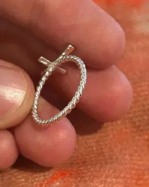 C70 size 5 925 sterling silver ring thumbnail 1