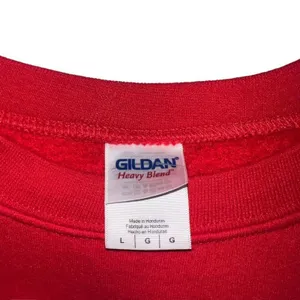 Gildan‎ Heavy Blend Sweatshirt Unisex Large Red Christmas Santa Nashville thumbnail 3