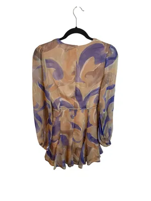 Hello Molly Purple and Tan Star Player Mini Dress thumbnail 3