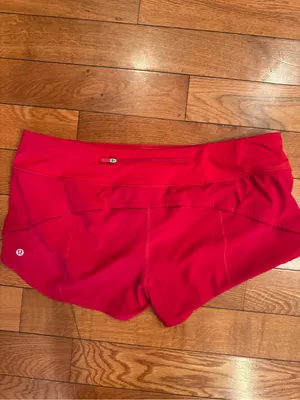 lululemon athletica Speed Up Lined Short 2.5" Oxford Red Size 12 thumbnail 4