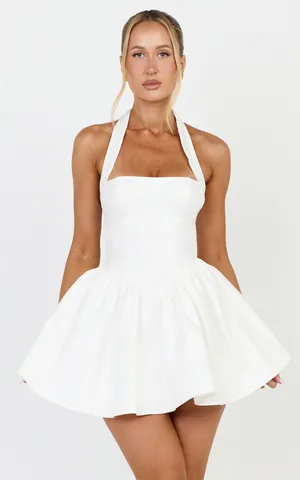 New Showpo Helda Mini Dress Halter Tie Neck Corset Dress - Small MSRP $119 thumbnail 3