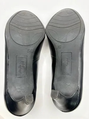 Comfort Step Black Leather Ballet Flats thumbnail 4