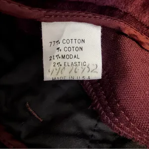 Theory Ruched Velvet Pants 8 Mulberry Purple Y2K Low Rise Slim Leg Stretch USA thumbnail 8