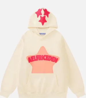 Aelfric Eden Vintage Embroidery Eden Star V303 Hoodie Beige Large NWT IN PKG thumbnail 1