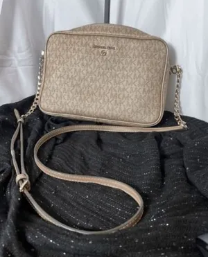 Michael Kors Rose Gold Crossbody‎ Purse Chain Detail thumbnail 1