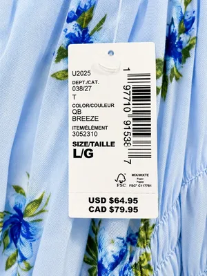 The Children’s Place Girls Blue Floral Puff Sleeve Midi Dress Size L NWT thumbnail 3