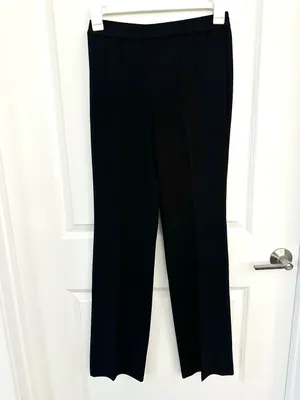 Theory Straight Pull-On Pant Admiral Crepe Size 0 thumbnail 4