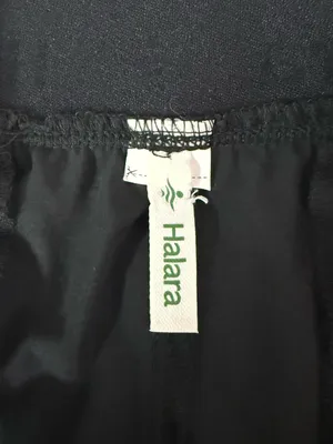 Halara Black Wide Leg Pull-On Pants Medium Stretch High Rise Waist Band thumbnail 4