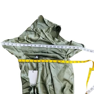 Reformation 100% silk cassette Dress in artichoke NEW thumbnail 8