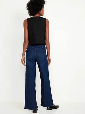 Old Navy High-Waisted Wow Wide-Leg Jeans Size 12 Tall thumbnail 5