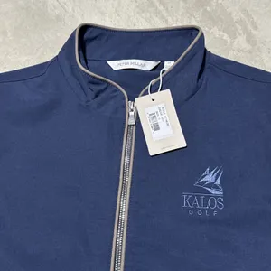 NWT Peter Millar Surge Vest Navy Blue Full Zip SZ Medium Unisex Kalos Golf thumbnail 2