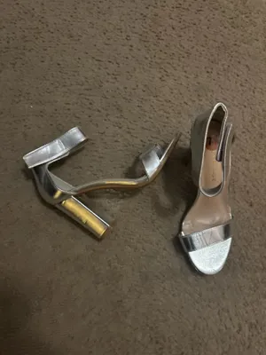 Silver party pumps Size 7.5 thumbnail 5
