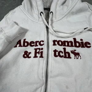 Abercrombie & Fitch Vintage Y2K Spellout Zip Up Hoodie Womens XS Sherpa Lined thumbnail 2