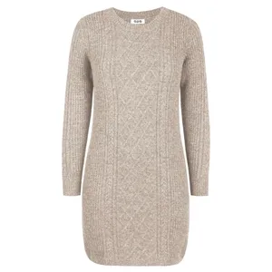 525 America Tessa Cable Knit Sweater Dress Beige‎ Cashew Heather Revolve thumbnail 3