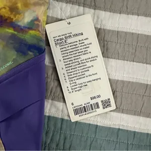Lululemon Cargo Super-High-Rise Hiking Short 8" Altered Nature Multi 8 Purple thumbnail 8