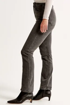 Abercrombie Ultra High Rise 90s Slim Straight Jean, Grey, Size 29 (8) thumbnail 6