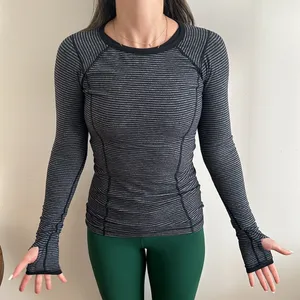 lululemon Reversible Rulu Long Sleeve Tee Top | Size 4 | EUC thumbnail 1