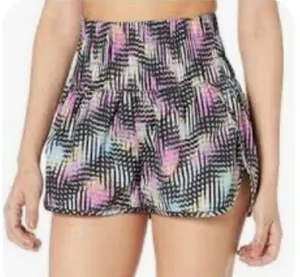 FP Free People Movement Printed Athletic Shorts Size large High Rise Flowy thumbnail 1