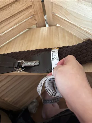 Braided Ladies Stretch Belt with Silver Buckle - Brown NWOT thumbnail 4