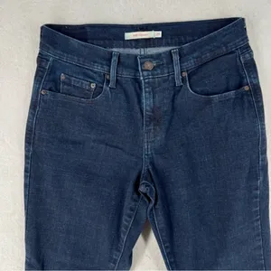 Levi's 505‎ Dark Wash Denim Straight Leg Jean thumbnail 3