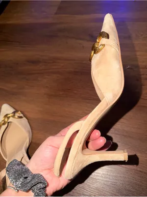 DOLCE VITA Haylee Slingback Pointed Toe Pump suede tan $140 summer 90s party thumbnail 9