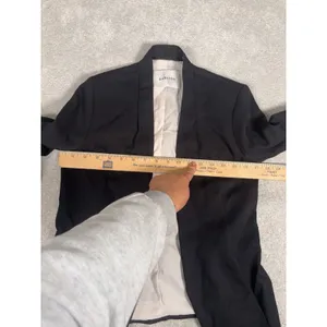 Aritzia Babaton Power Blazer Jacket‎ Womens 2 Open Front Slim Crepe Pockets thumbnail 6