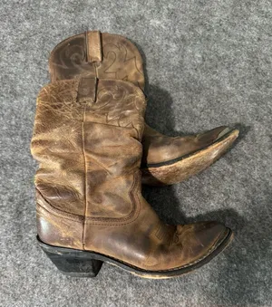 Durango Women's Distressed Tan Slouch Western Boot thumbnail 1