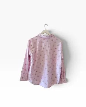 Lauren Ralph Lauren Ditsy floral lavender Embroidered logo Pajama Set SZ M thumbnail 6