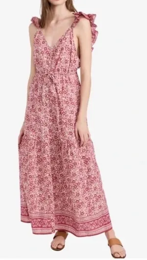 Faherty Hyland Pink Printed Dress XS thumbnail 1