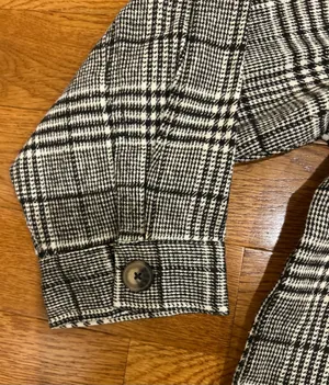 Millenium Plus Size 3X Autumn Essential Black & White Plaid Button thumbnail 14