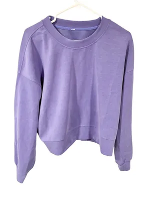Lululemon Perfectly Oversized Cropped Crew Pullover Sweatshirt Size 8 thumbnail 1