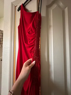 Red maxi dress Size 4 thumbnail 2