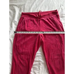 Juicy Couture Velour Pants Joggers Pink Women's Large Y2K Athleisure thumbnail 7