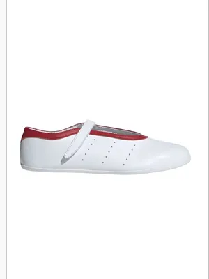 ADIDAS STAN SMITH LO BALLET SHOES, White/Red, size 8, NWOT DISPLAY PAIR thumbnail 2