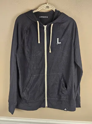 American Giant‎ Womens Black Full Zip Hoodie Jacket XL thumbnail 1