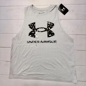 NWT - Under Armour - Women’s Grey Graphic Tank - Size X-Large thumbnail 1