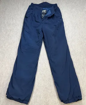 Helly Hansen Womens Vintage Navy‎ Blue Pleated Insulated Snow Ski Pants Size 8 thumbnail 1